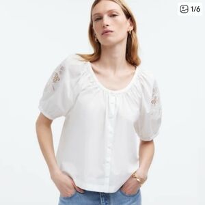 Madewell White Blouse